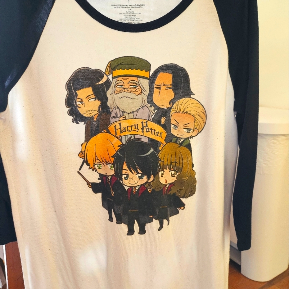 White Large Harry Potter Tee